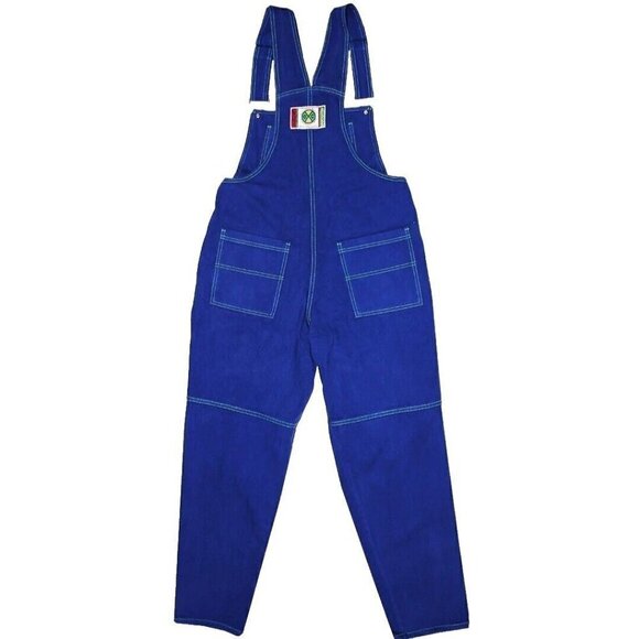 Cross Colours Classic Brushed Twill Overalls Cobalt Blue NWT Size XS - Picture 8 of 14